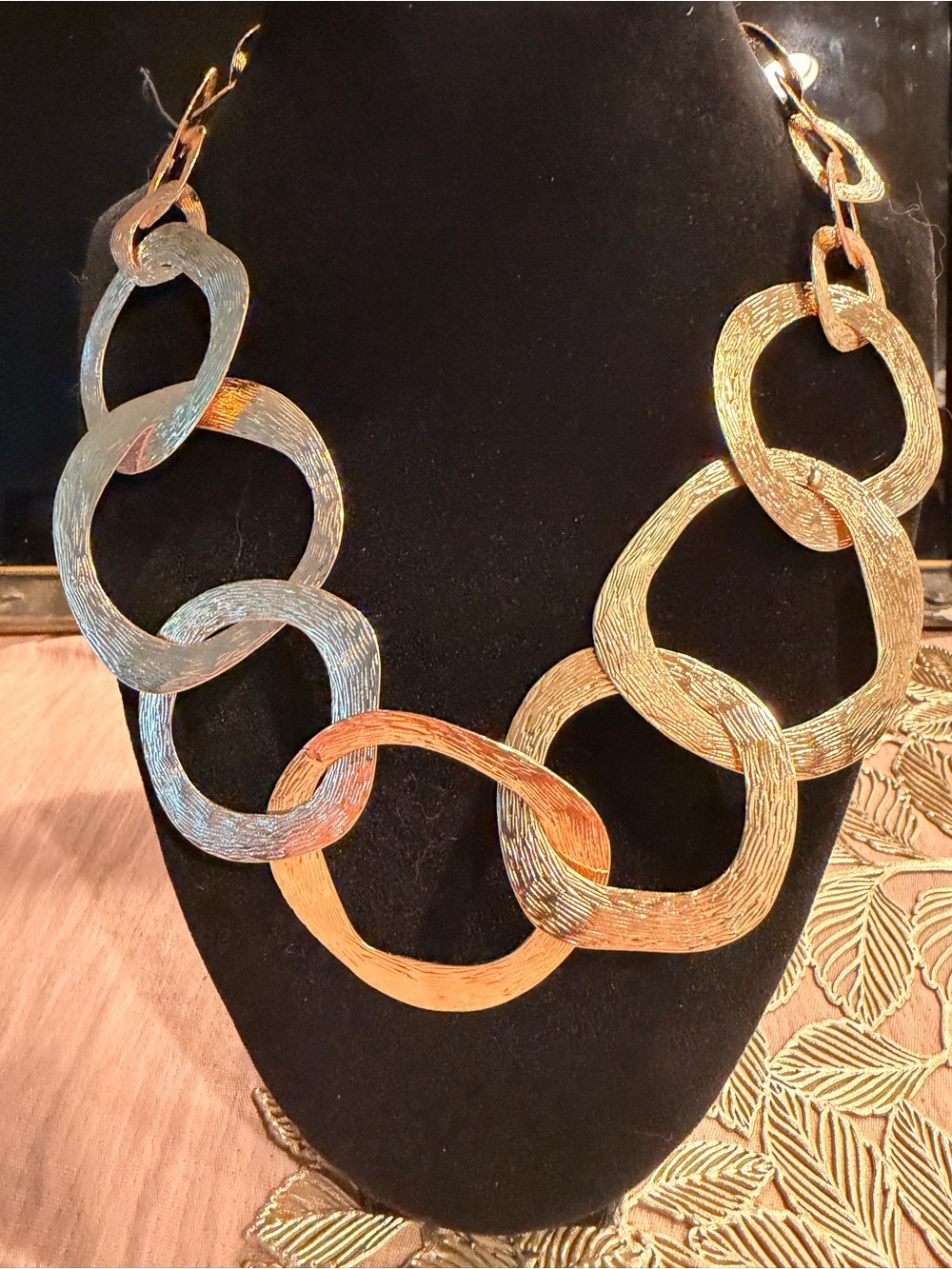 1946 Brand Gold-Link Statement Necklace - Women Jewelry